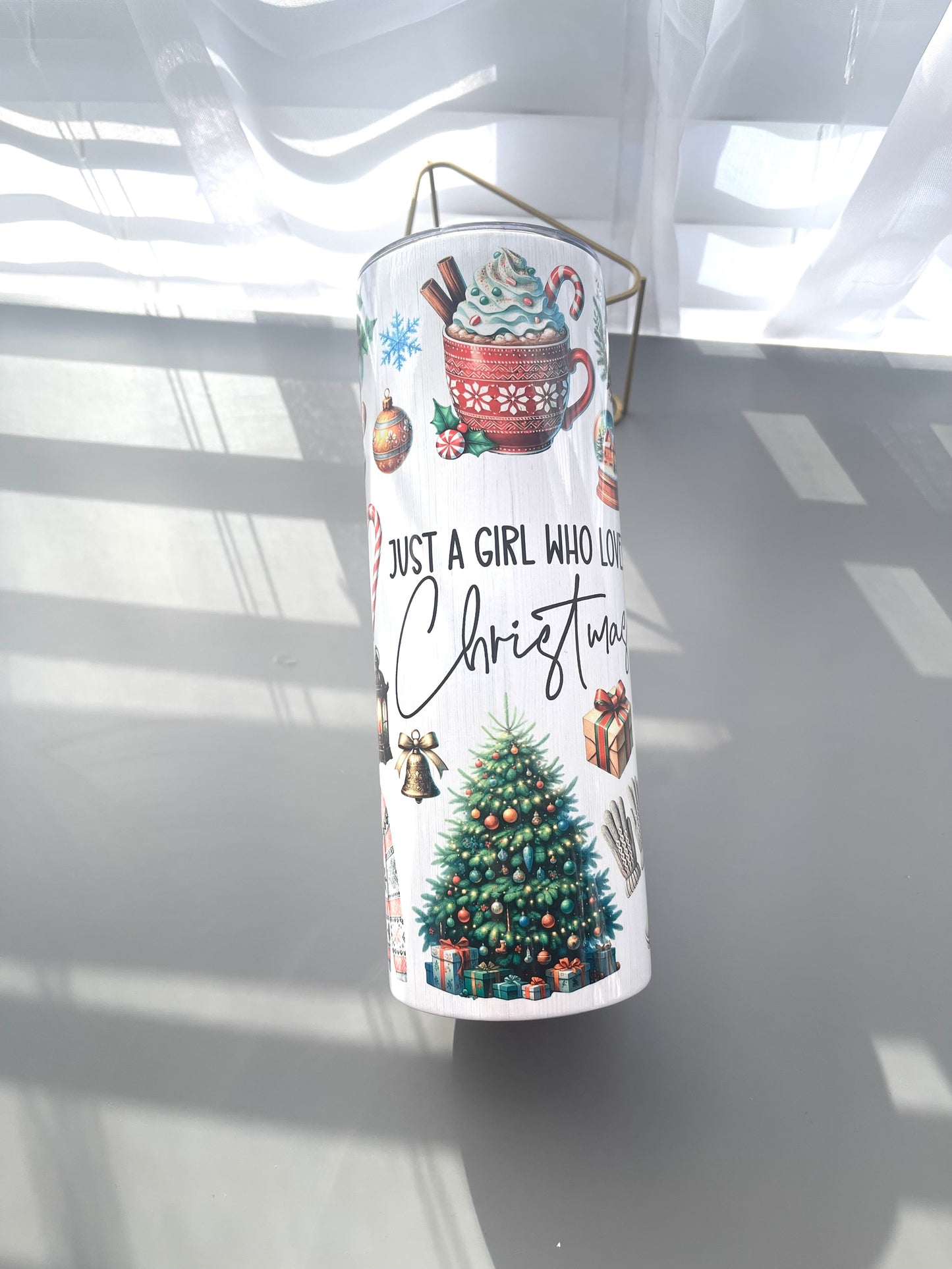 Just a girl who loves Christmas tumbler