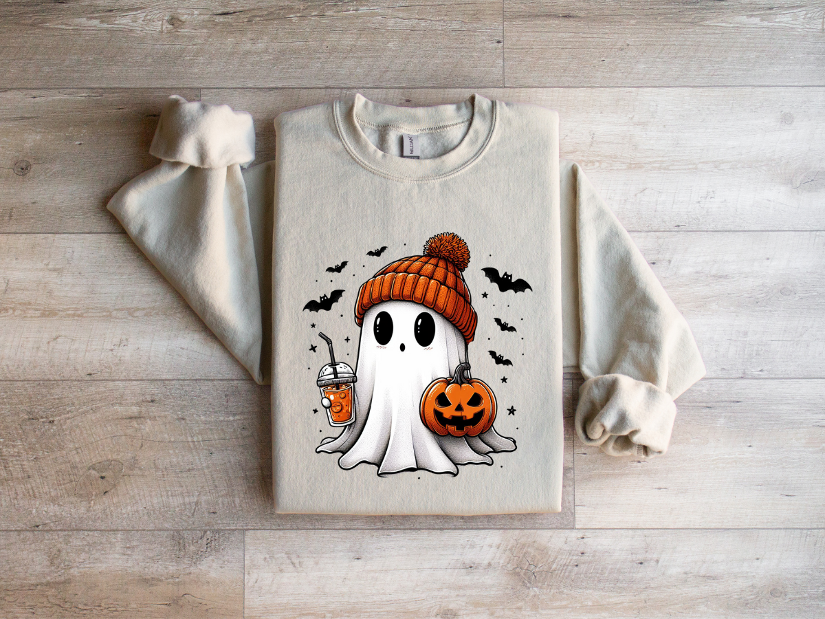 Fall ghosty Crewneck