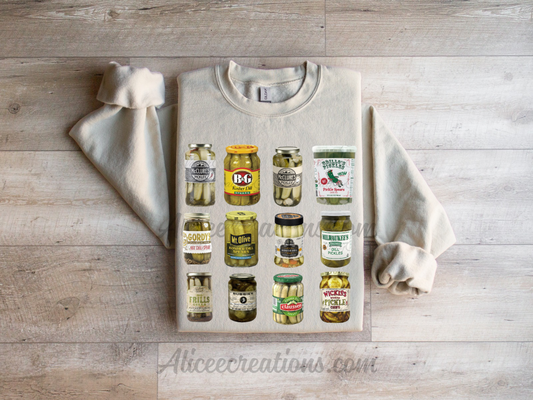 Vintage Canned Pickles crewneck