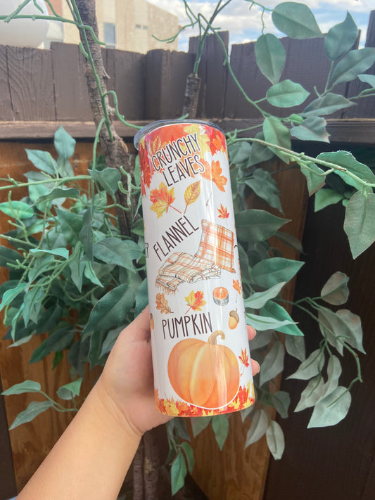 20 Oz Sublimation Tumbler | Hello Fall Tumbler | Alicee Creations