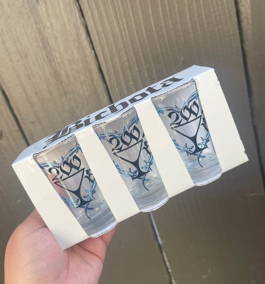 200s copas shot glasses- karol g