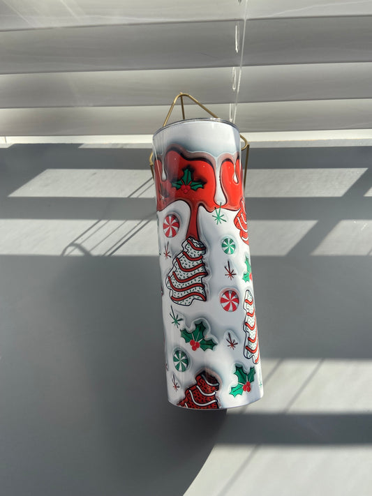 3D Christmas tumbler