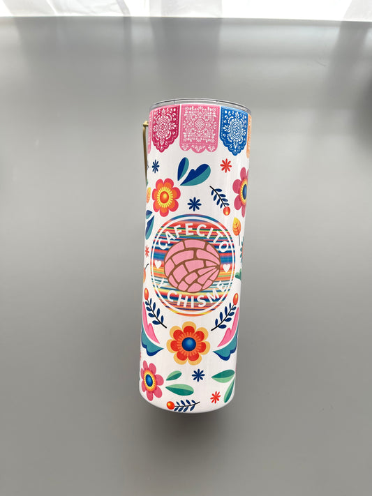 Cafecito y chisme 20oz tumbler fiesta