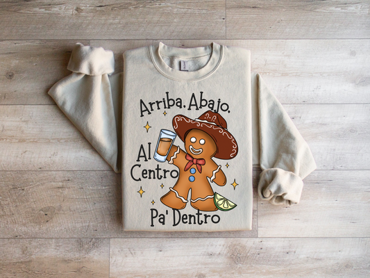 Christmas gingerbread borracho crewneck