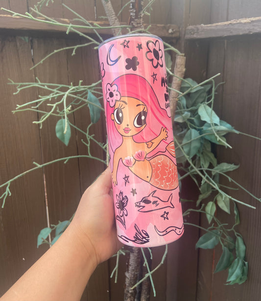 Insulated Tumbler With Straw | Sera Bonito Tumbler| Alicee Creations