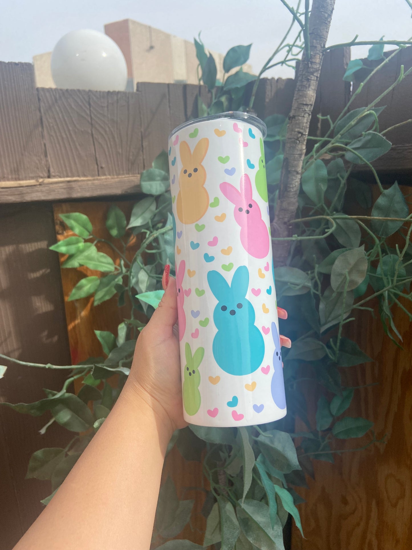 Peeps 20oz tumbler, Easter, easter cups, spring tumblers, coffee cups, Spring, bunny, cups, drink ware, kitchen, easter basket, gifts