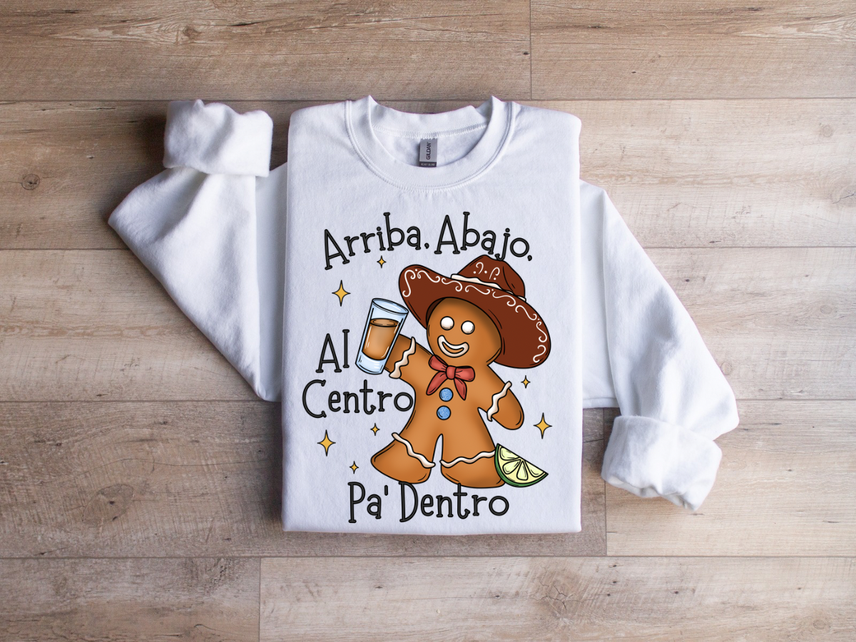 Christmas gingerbread borracho crewneck