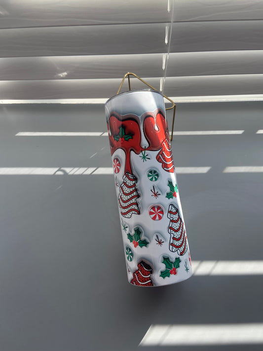 3D Christmas tumbler