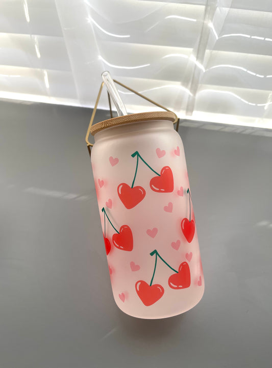 Valentines heart shape cherries 16oz