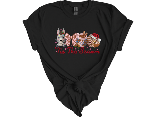 Yarn Crochet Tis The Season Mexican Christmas tee shirt