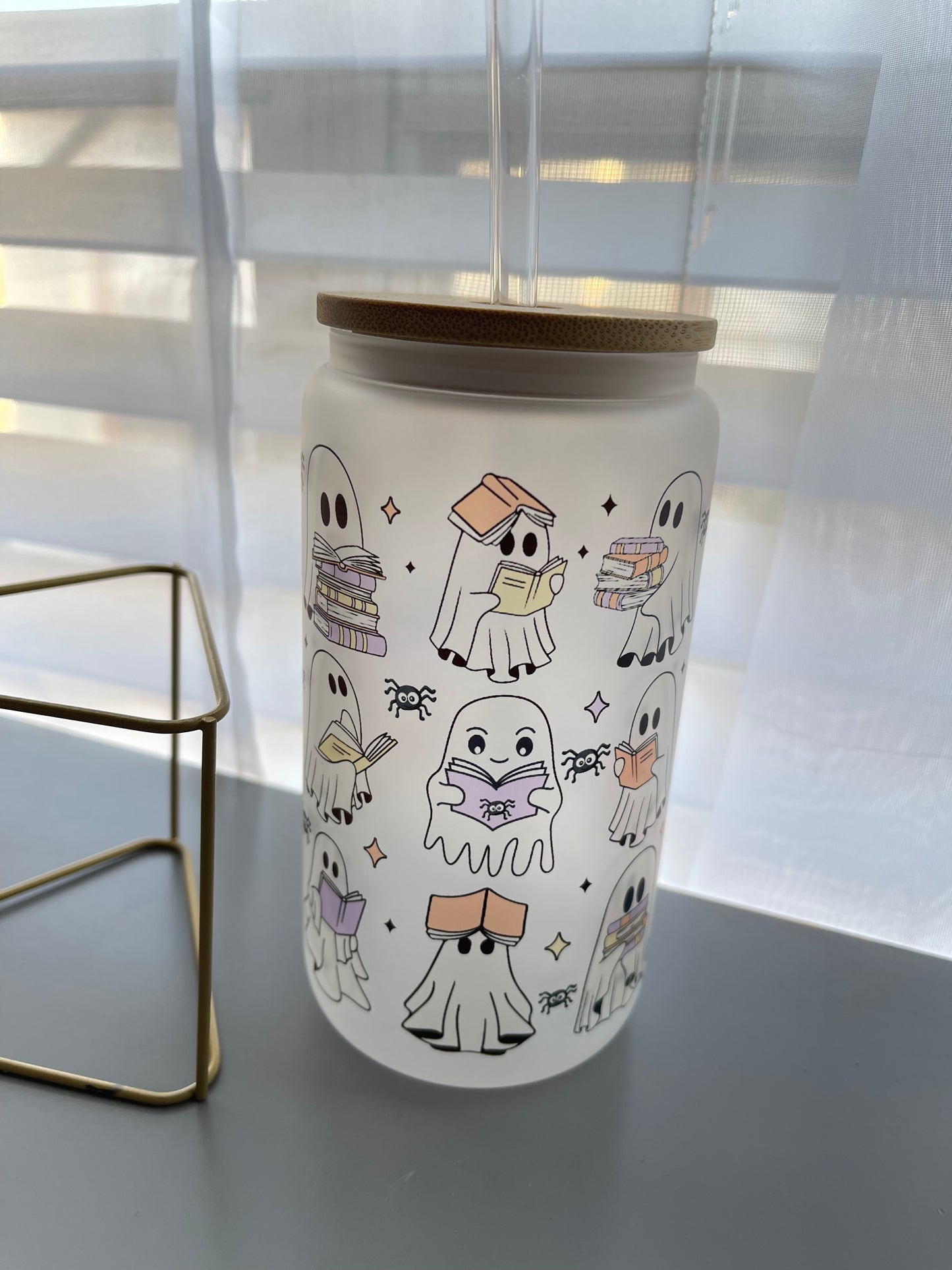 Ghostly Book Club Bamboo-Lid Tumbler