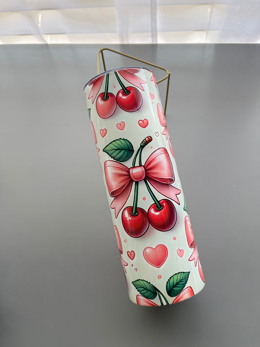 🍒 Cherry Love Tumbler – 20oz Stainless Steel