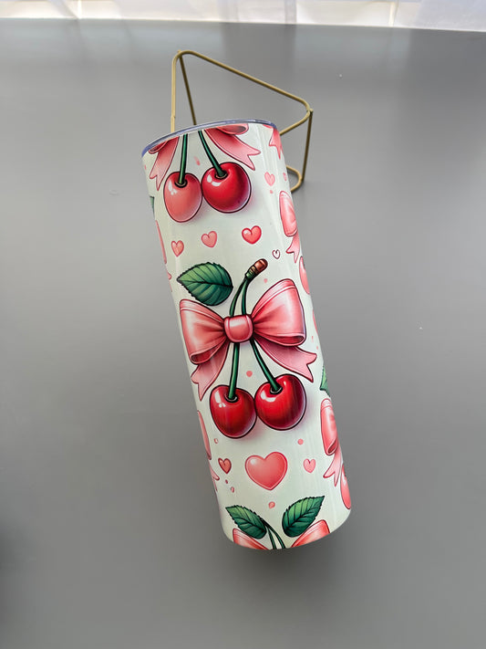 🍒 Cherry Love Tumbler – 20oz Stainless Steel