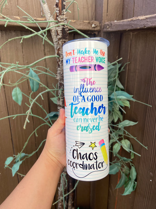 Personalized teacher’s gifts, personalized tumbler 20oz