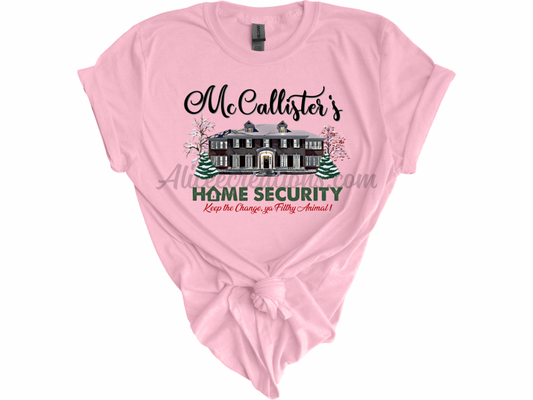 Christmas McCallister’s home security  tee