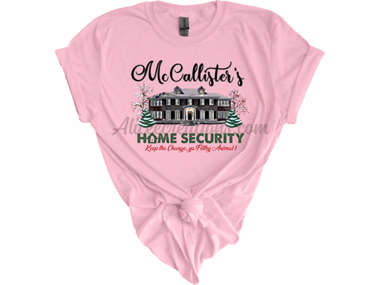 Christmas McCallister’s home security tee
