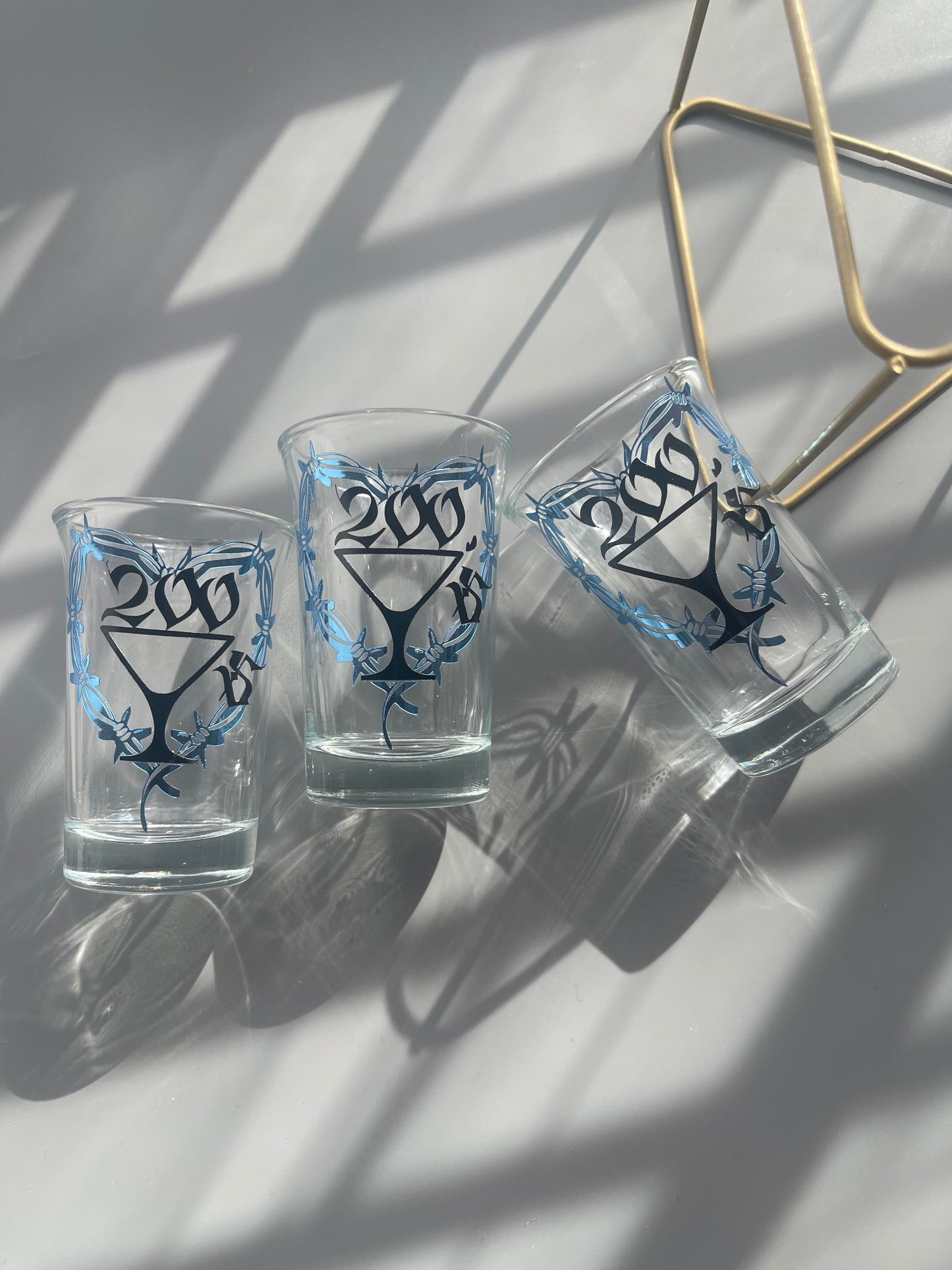 200s copas shot glasses- karol g