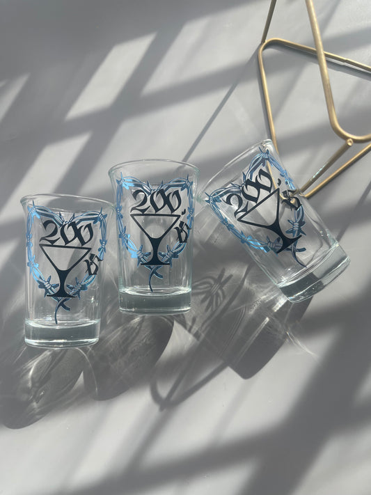 200s copas shot glasses- karol g
