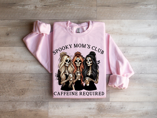 Spooky Moms club crewneck (open eyes)