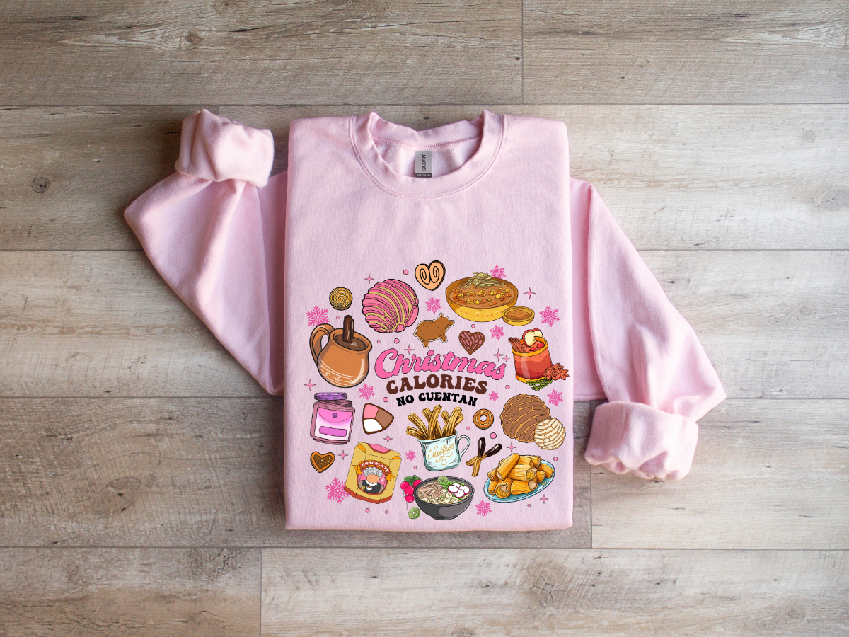 Christmas Calories no cuentan crewneck