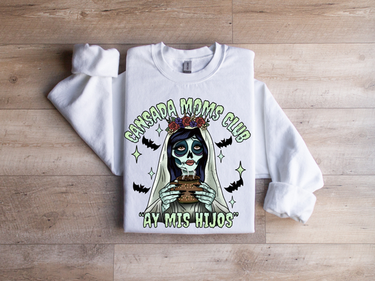 Cansada Moms club "Ay mis hijos" crew neck