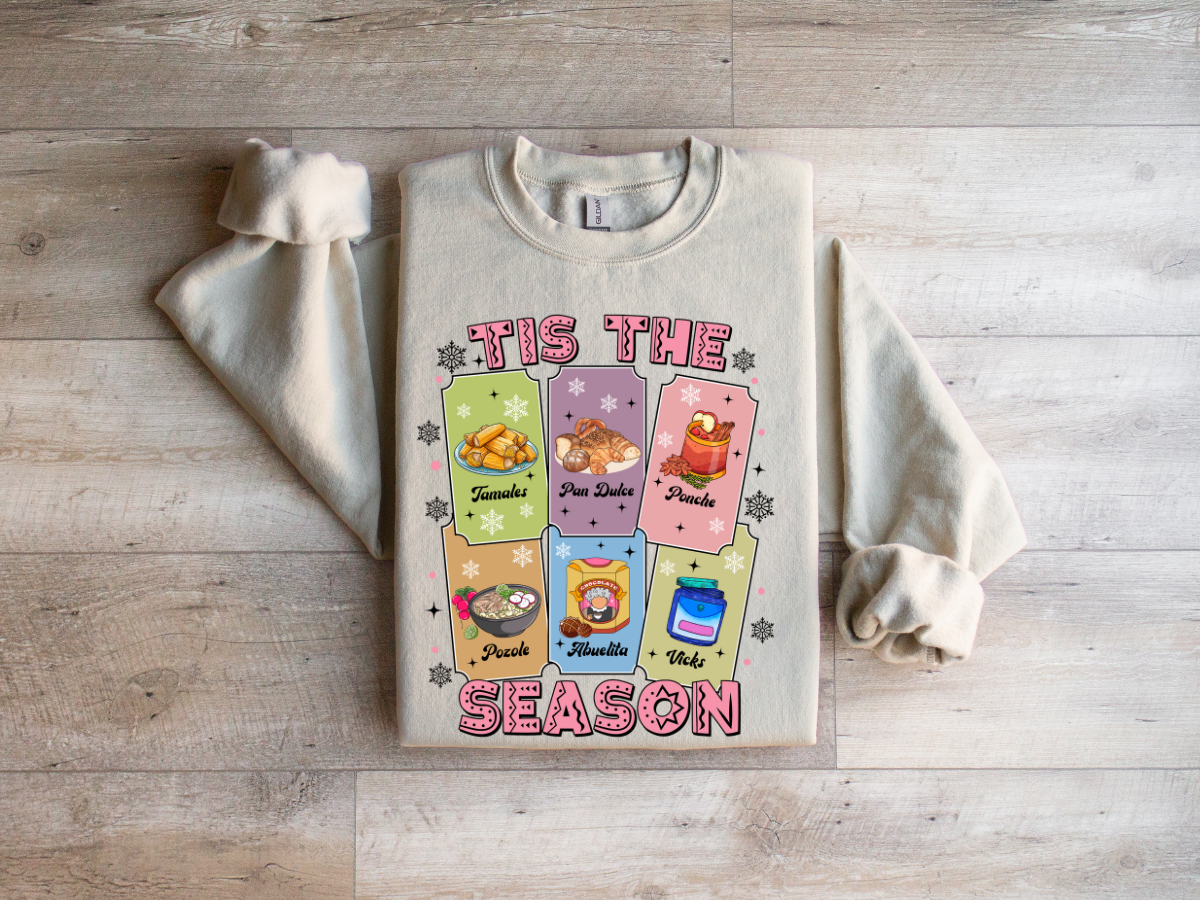 Christmas Tis the season crewneck sweater Hispanic