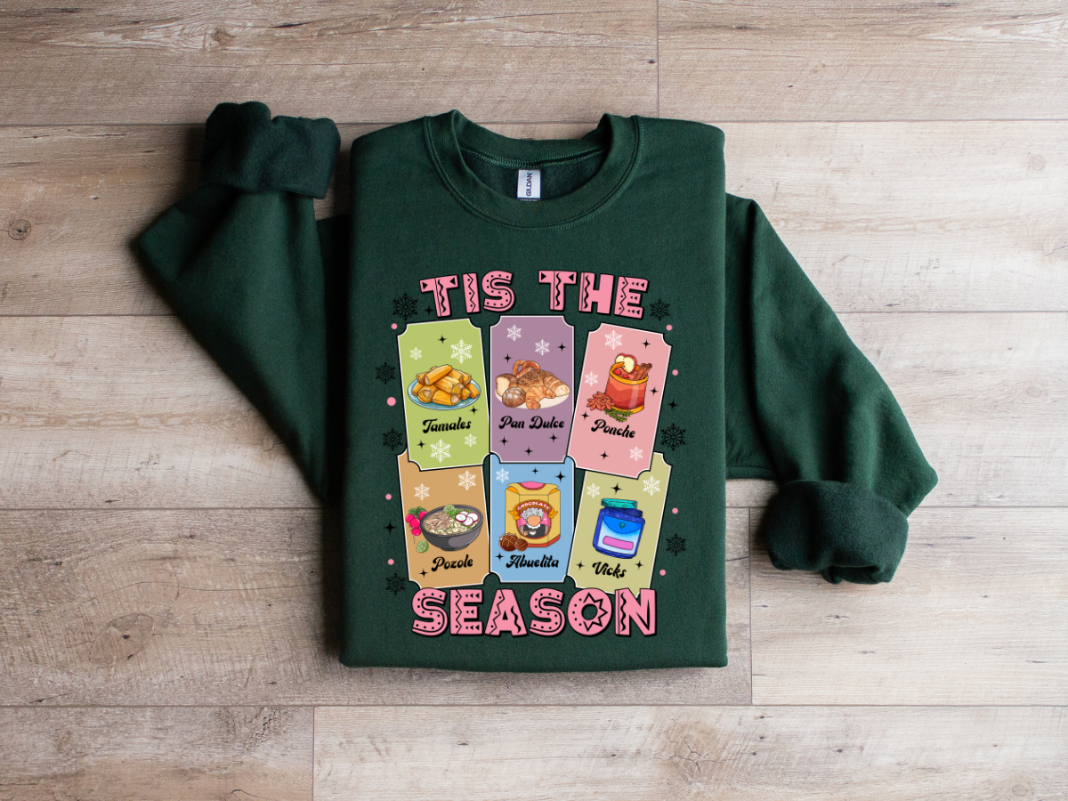 Christmas Tis the season crewneck sweater Hispanic