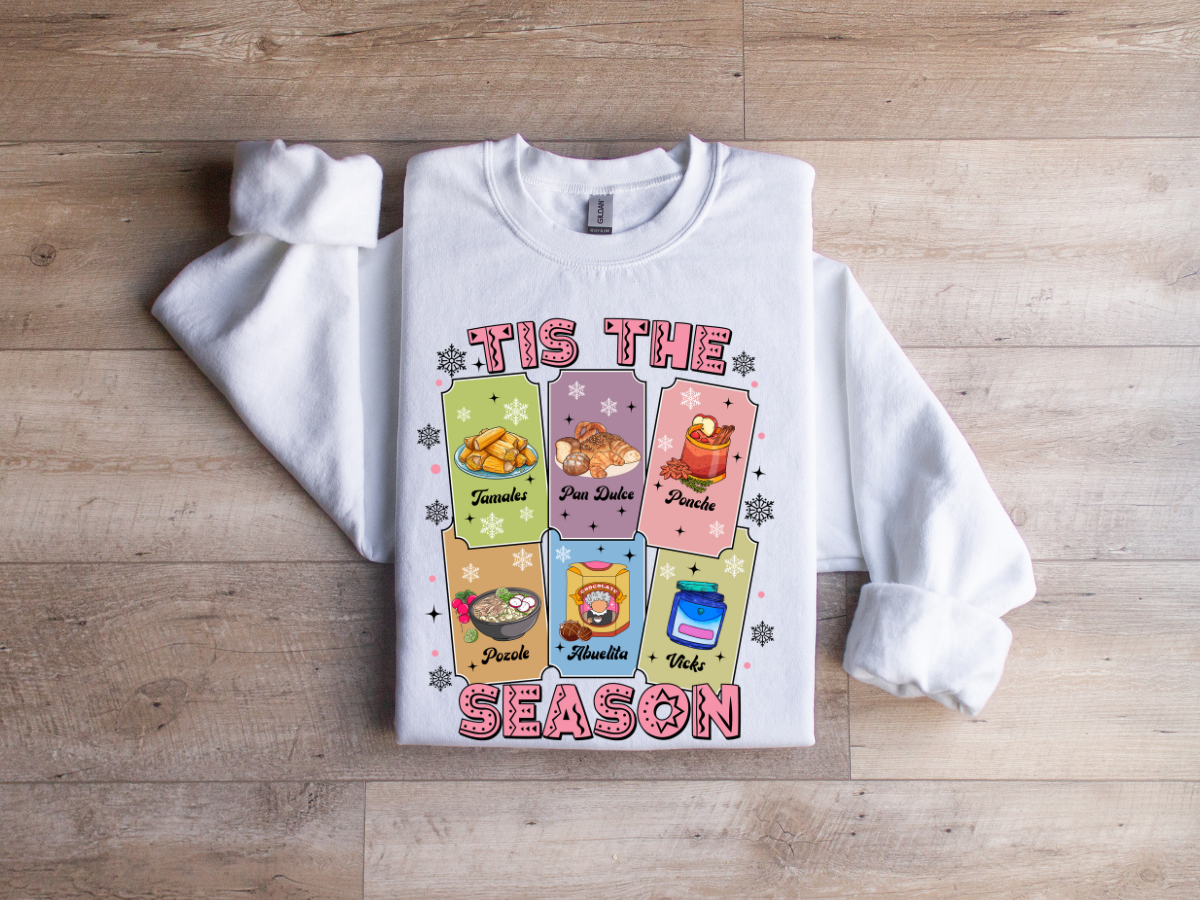 Christmas Tis the season crewneck sweater Hispanic