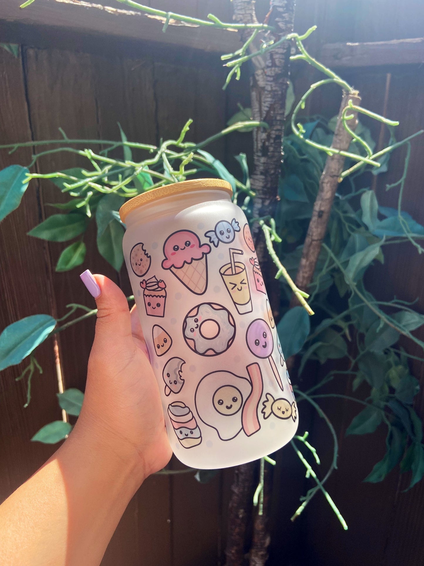 Sublimation Glass Cup | 16oz Glass Can With Lid | Alicee Creations